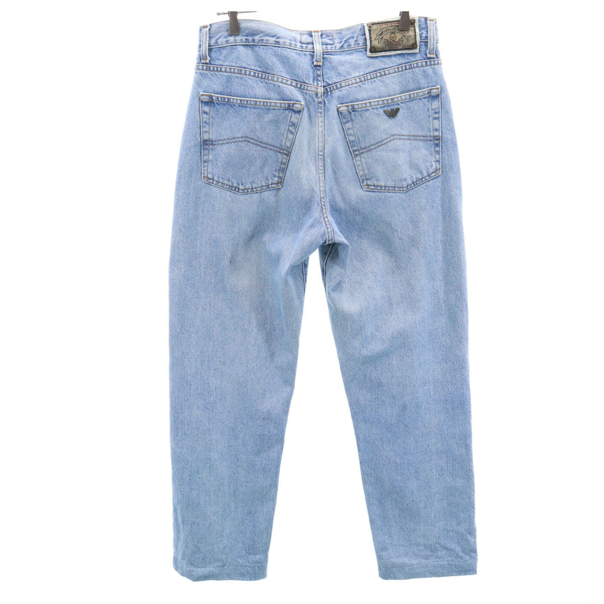 ARMANI JEANS アルマーニジーンズ 90s イタリア製 オールド テーパードデニムパンツ w34 ウォッシュブルー ジーンズ メンズ