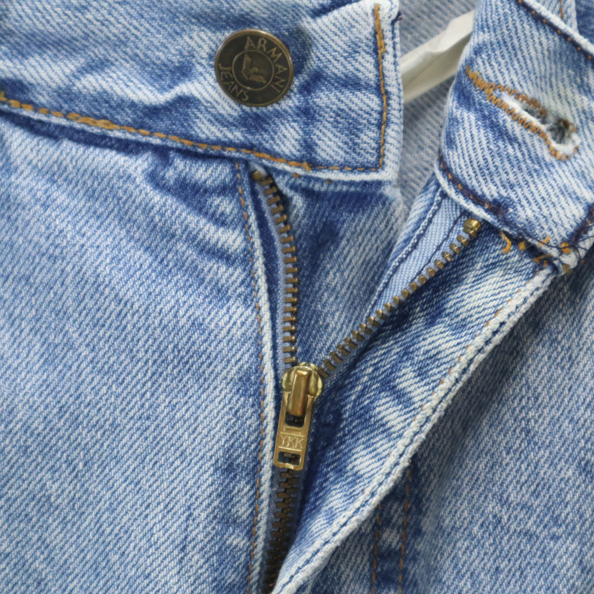 ARMANI JEANS アルマーニジーンズ 90s イタリア製 オールド テーパードデニムパンツ w34 ウォッシュブルー ジーンズ メンズ