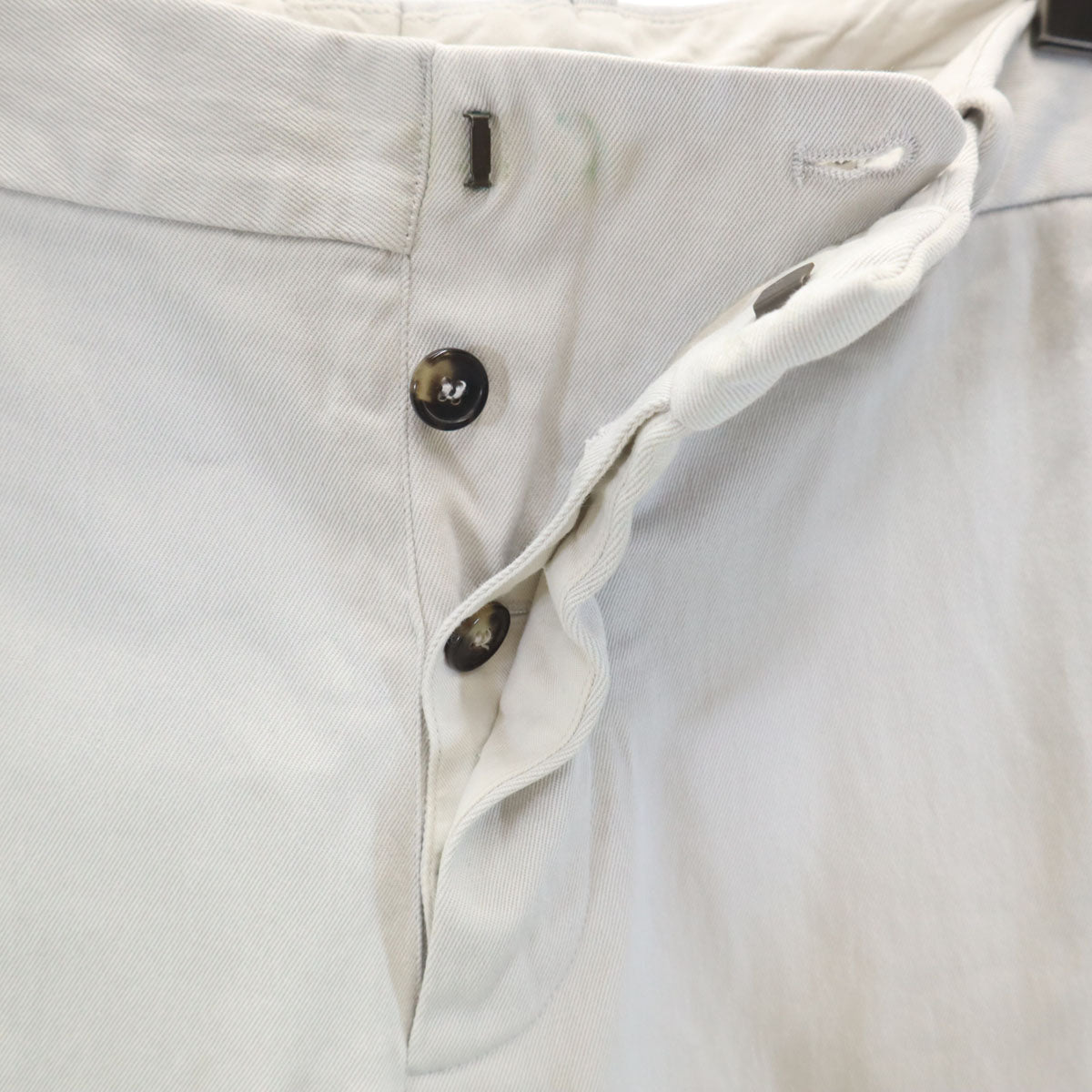 GIVENCHY ジバンシィ イタリア製 リネンブレンド スラックスパンツ 36 グレーブラウン系 レディース