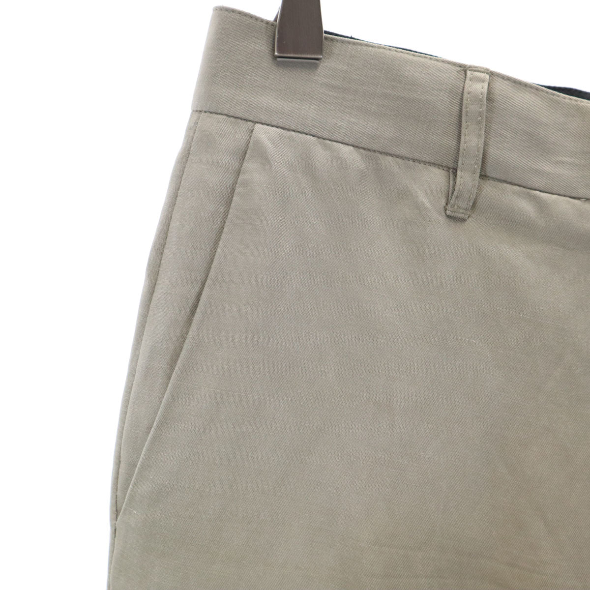 GIVENCHY ジバンシィ イタリア製 リネンブレンド スラックスパンツ 36 グレーブラウン系 レディース