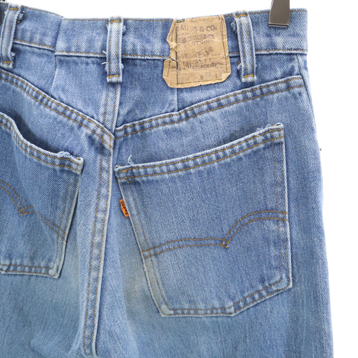 Levi's リーバイス 80s USA製 オレンジタブ 40505-0916 ヴィンテージ デニムパンツ w28 ウォッシュブルー ジーンズ レディース