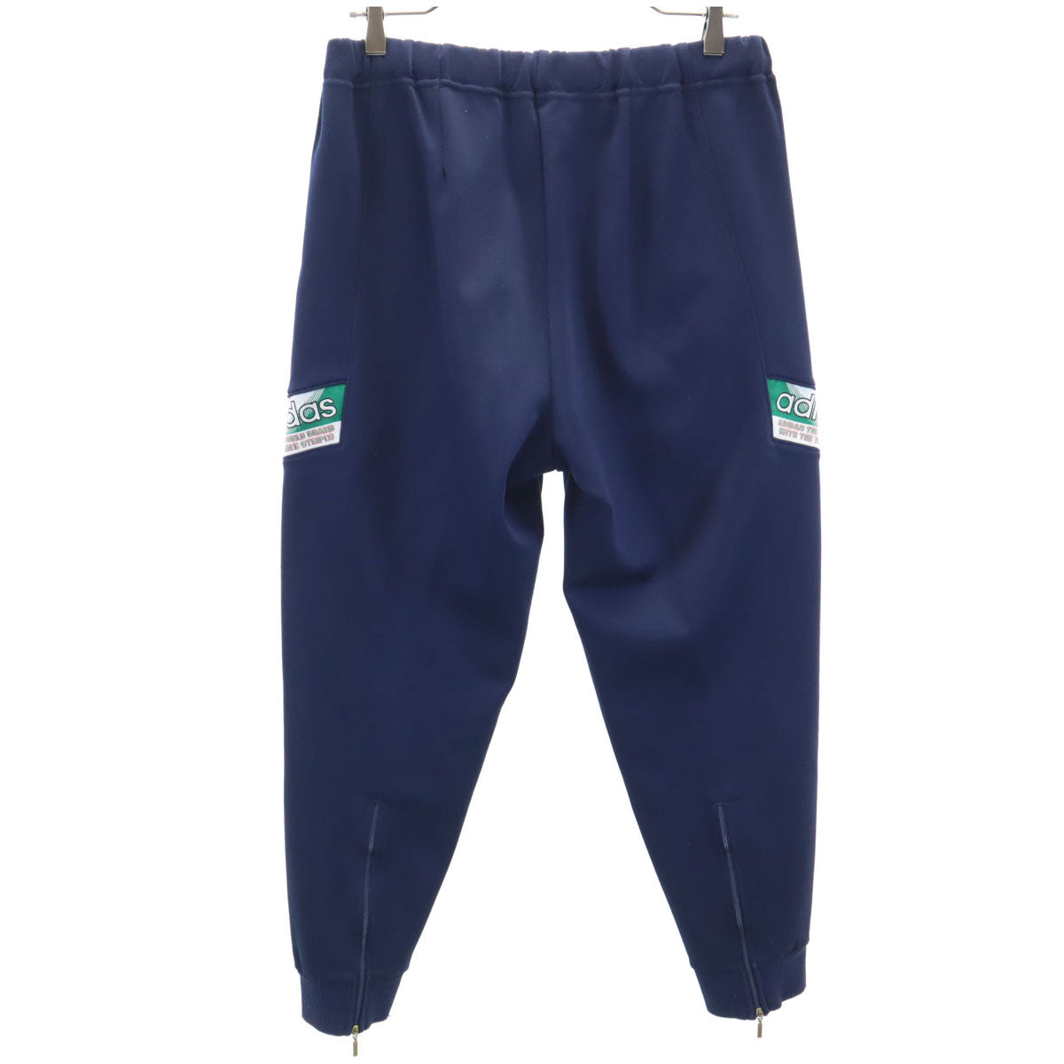 adidas アディダス 80s 日本製 デサント製 ヴィンテージ トラックパンツ L ネイビー デサント ジャージ メンズ