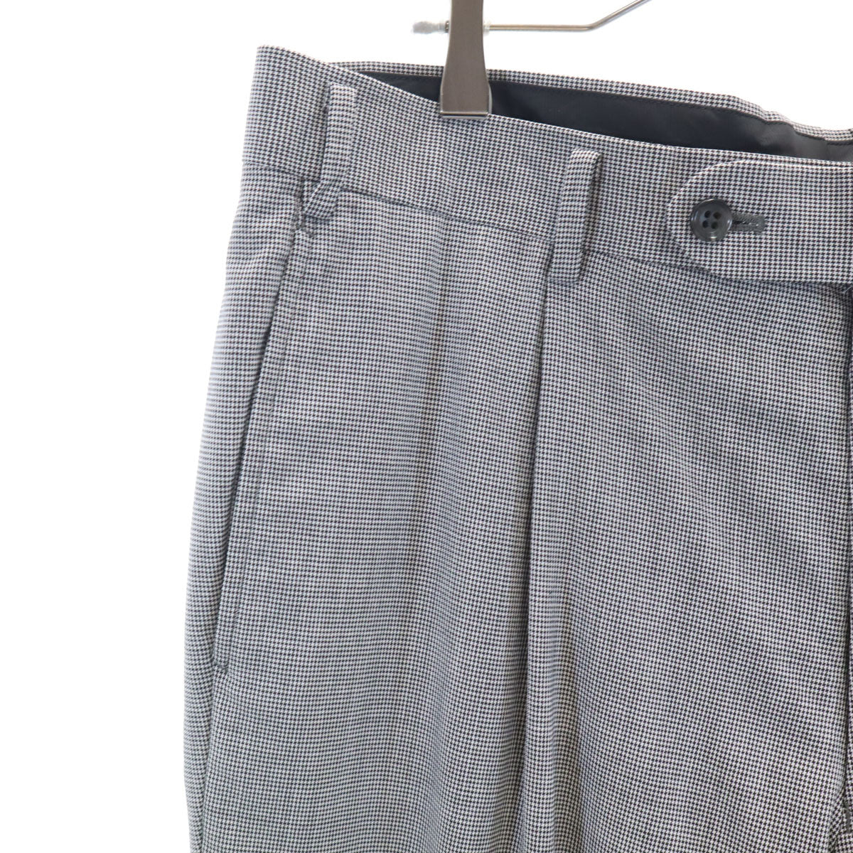 PRADA プラダ ハンガリー製 グレンチェック スラックスパンツ 48R グレー メンズ