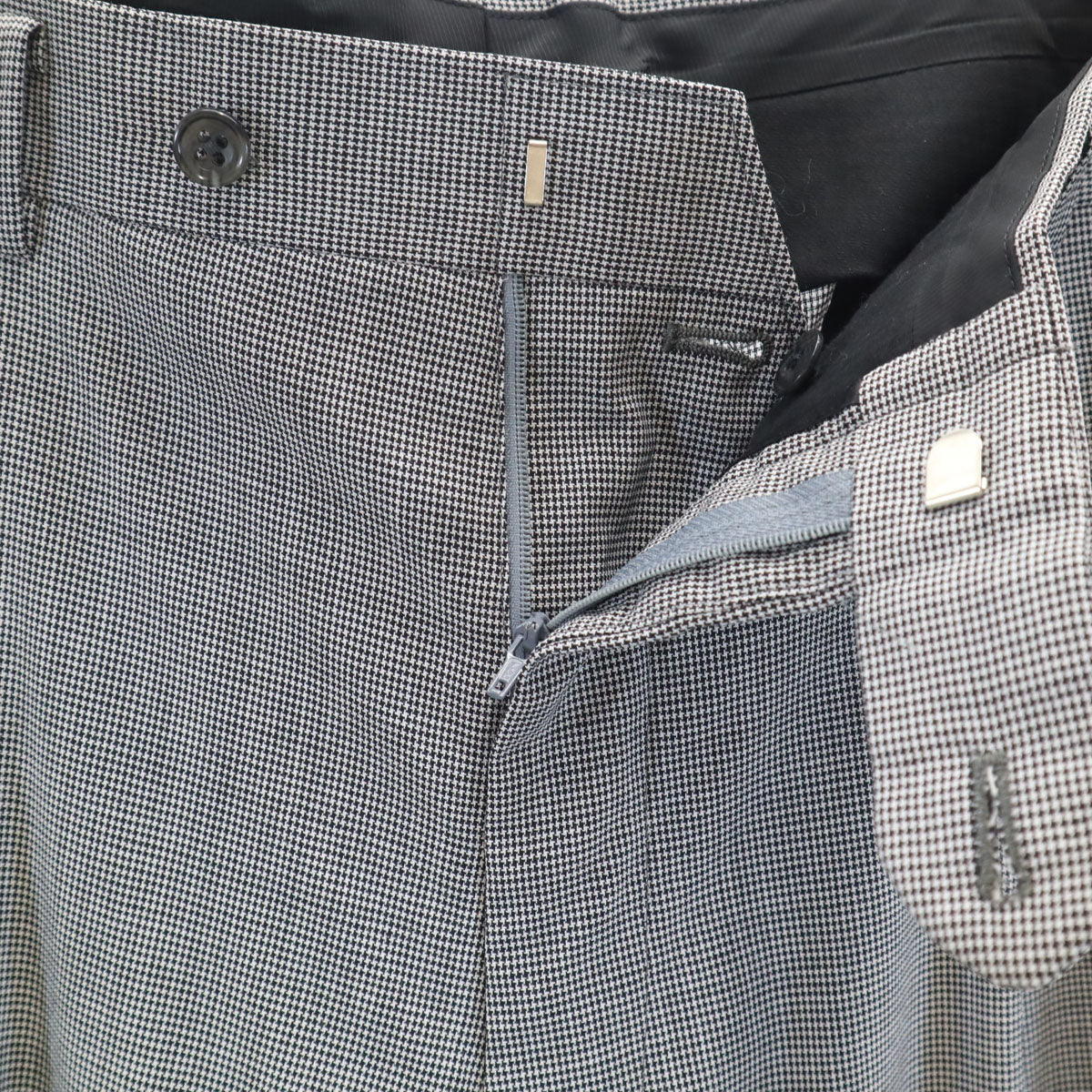PRADA プラダ ハンガリー製 グレンチェック スラックスパンツ 48R グレー メンズ