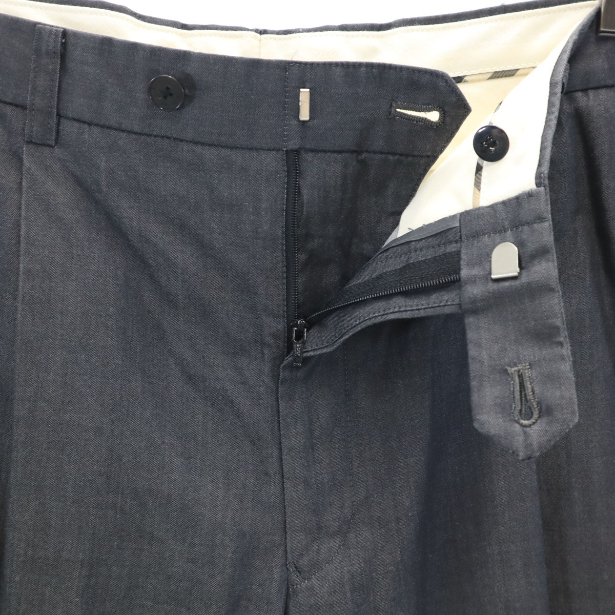 MARTIN MARGIELA マルタンマルジェラ 4 イタリア製 ストライプ柄 スラックスパンツ 36 濃紺 レディース