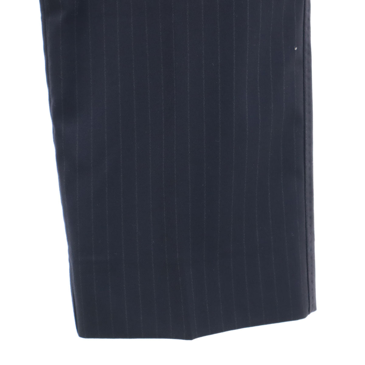 ARMANI JEANS アルマーニジーンズ ストライプ柄 コンフォートフィット ロングパンツ W32 ブラック モールスキン メンズ