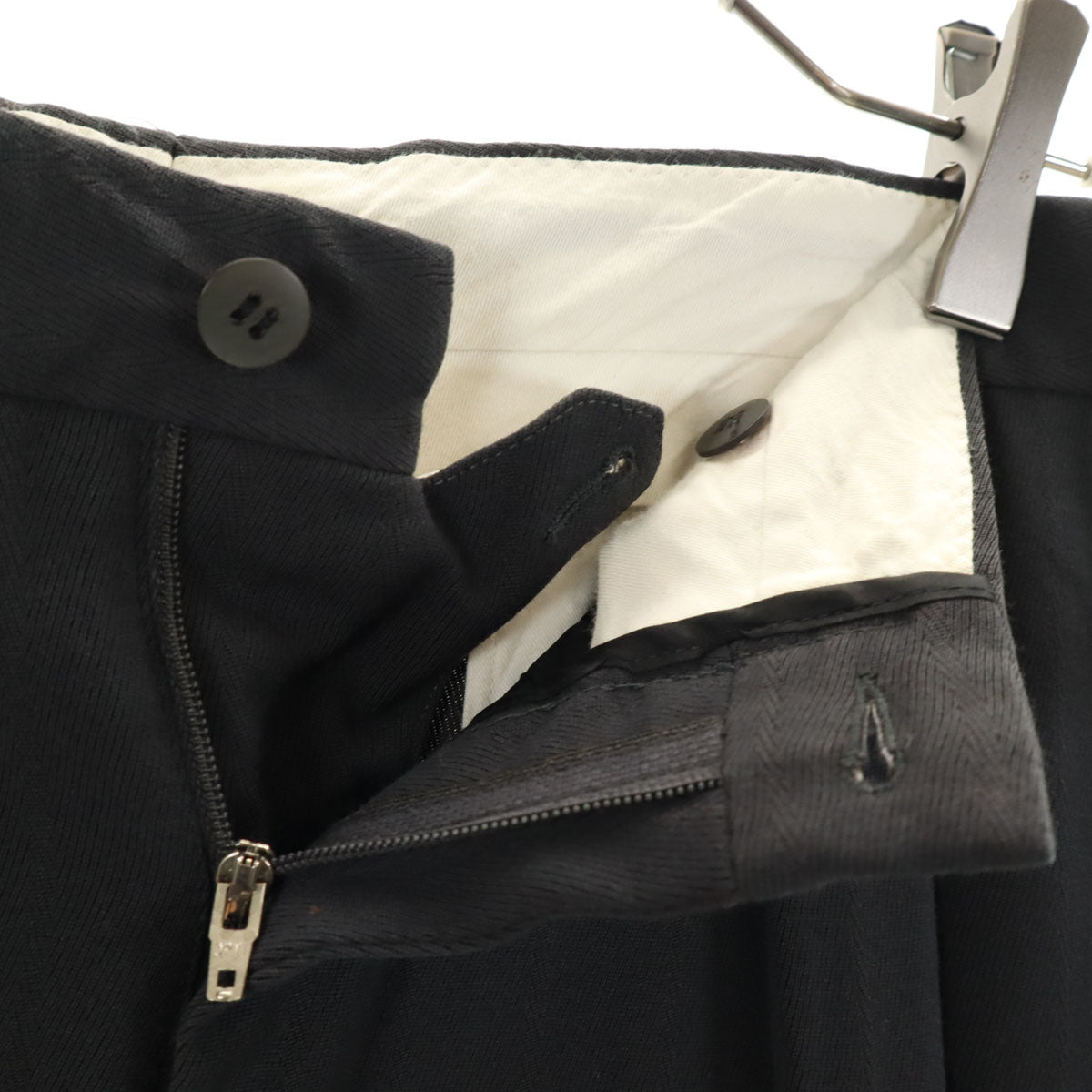 Alexander McQueen アレキサンダーマックイーン イタリア製 OPTIジップ スラックスパンツ 48 グレー メンズ