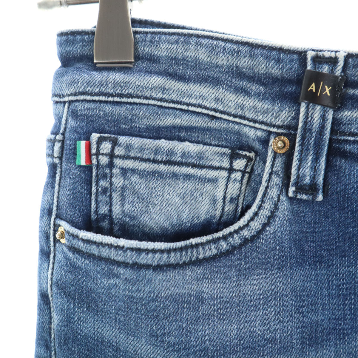 ARMANI EXCHANGE アルマーニエクスチェンジ イタリア製 ストレッチ スリムデニムパンツ w25 ジーンズ レディース