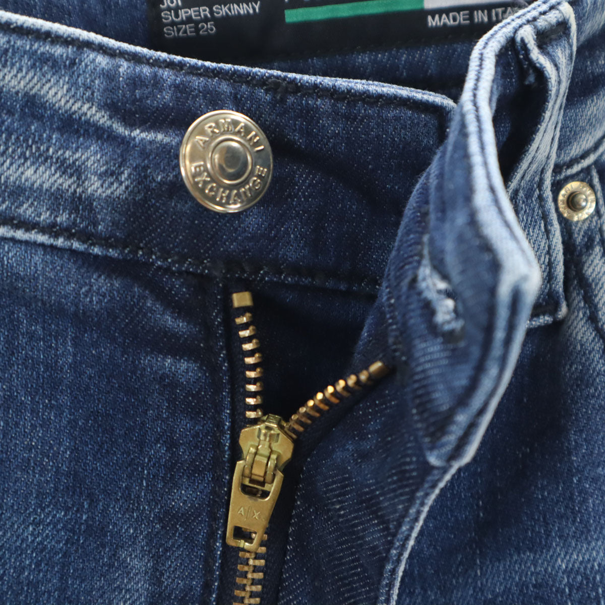 ARMANI EXCHANGE アルマーニエクスチェンジ イタリア製 ストレッチ スリムデニムパンツ w25 ジーンズ レディース