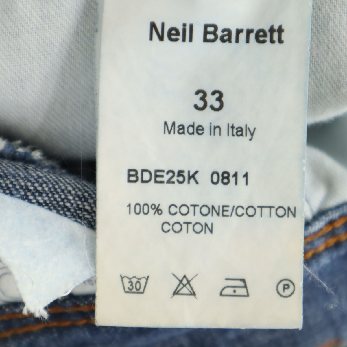 NEIL BARRETT ニールバレット イタリア製 デニムパンツ 33 ブルー メンズ