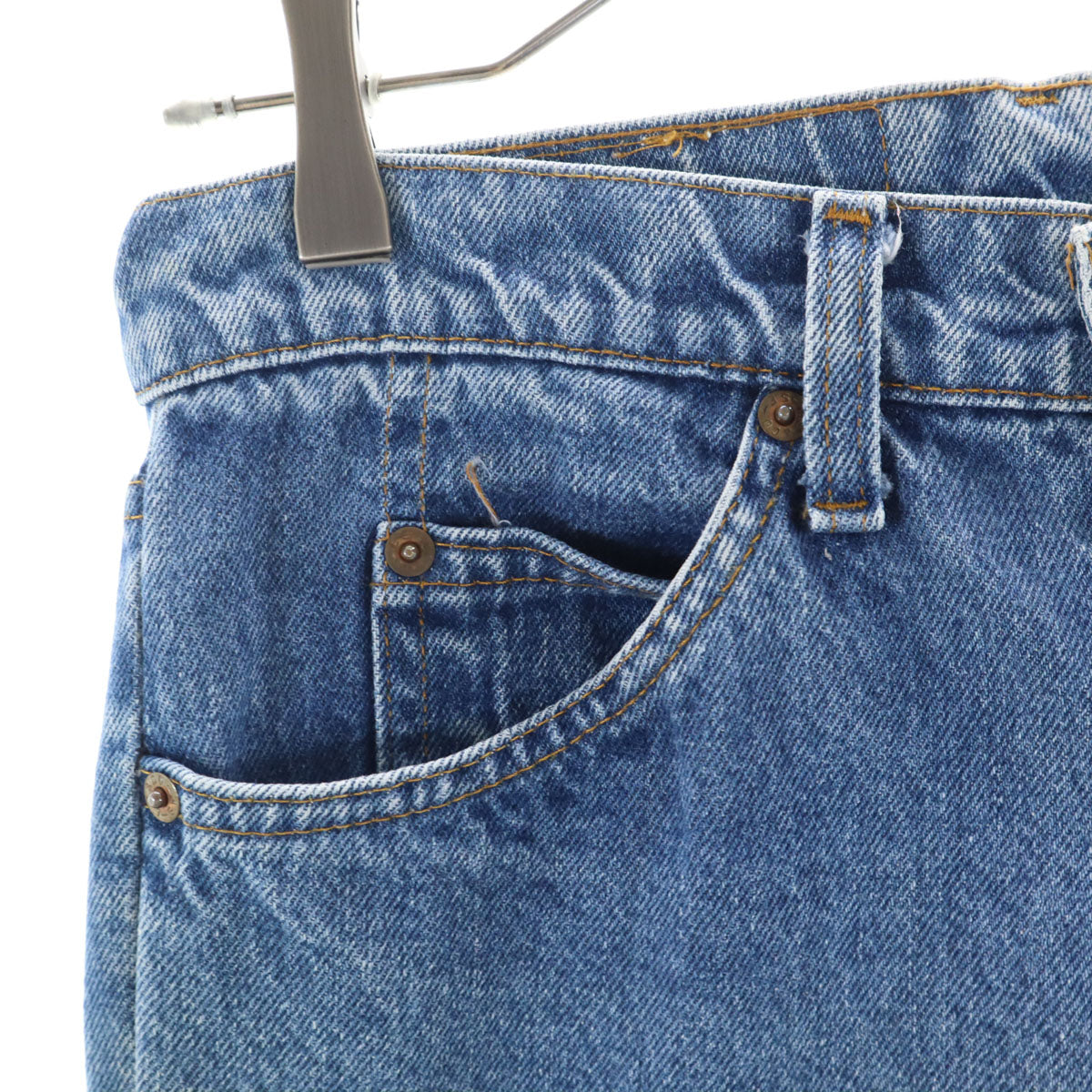 Levi's リーバイス 80s 20505-0217 ヴィンテージ USA製 オレンジタブ ボタン裏575 カットオフ デニムパンツ w29 ブルー メンズ