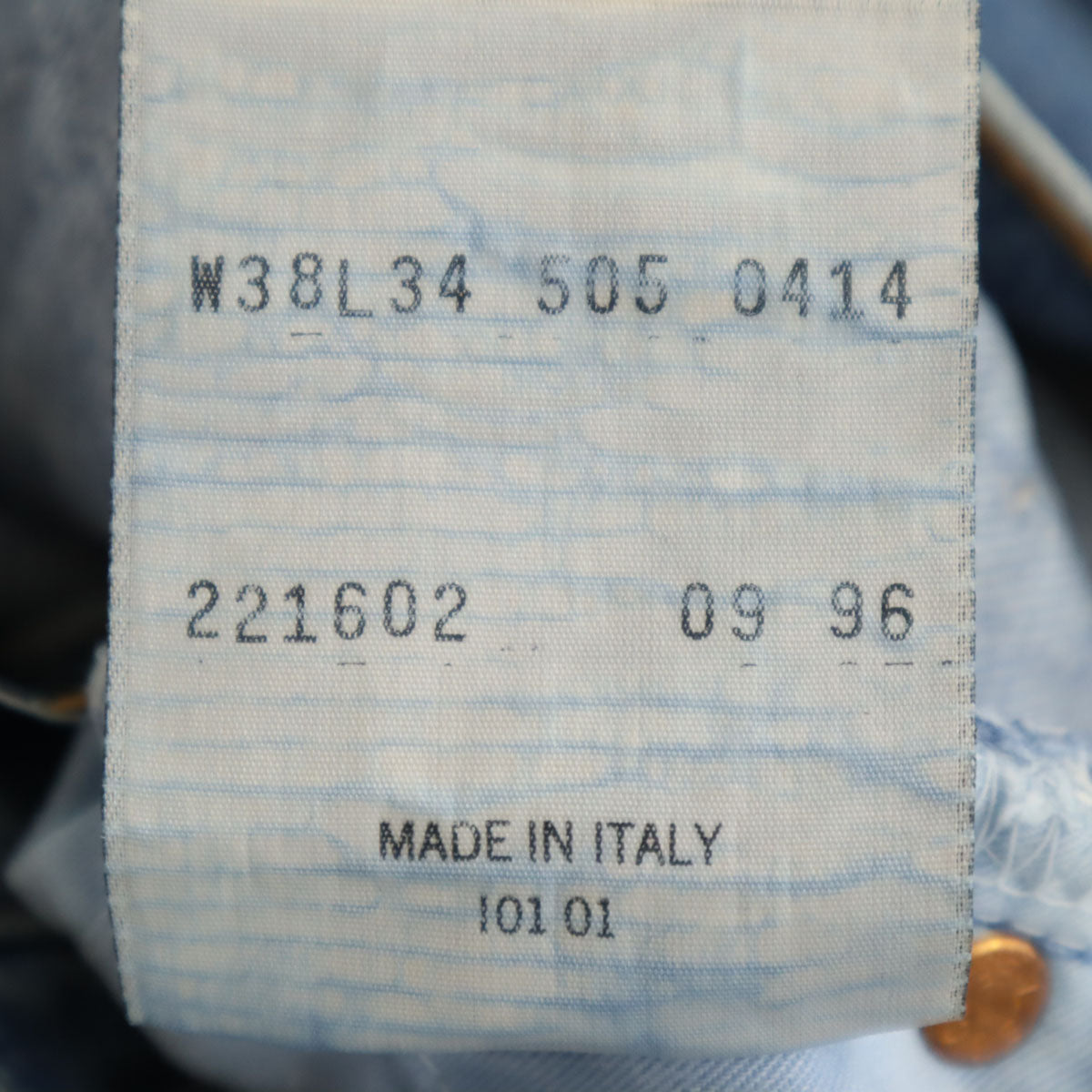 Levi's リーバイス 90s オールド イタリア製 赤タブ ボタン裏10I ユーロリーバイス デニムパンツ w38 ブルー ユーロリーバイス メンズ