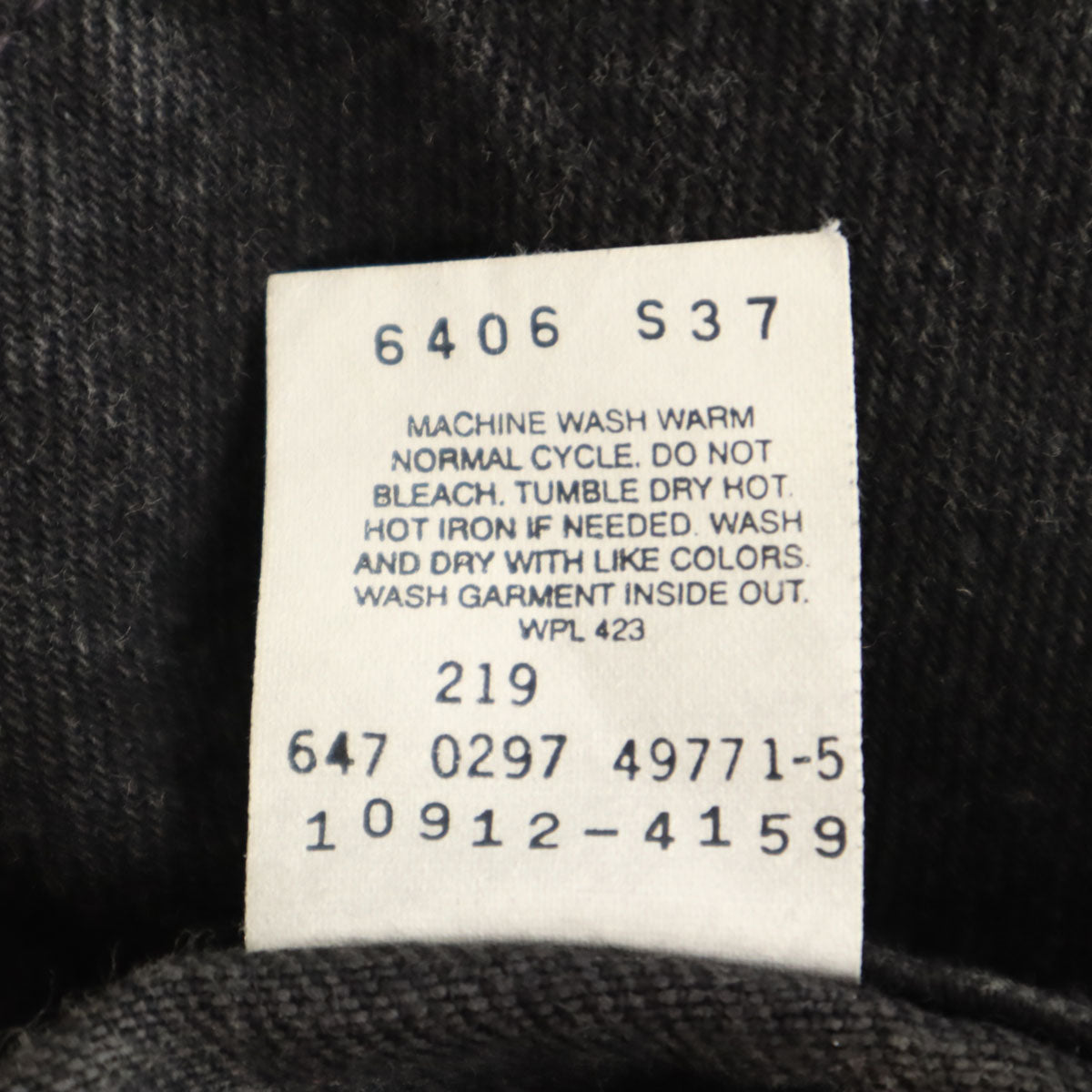 Levi's リーバイス 90s 10912 オールド オレンジタブ ボタン裏219 後染め デニムパンツ M グレー メンズ