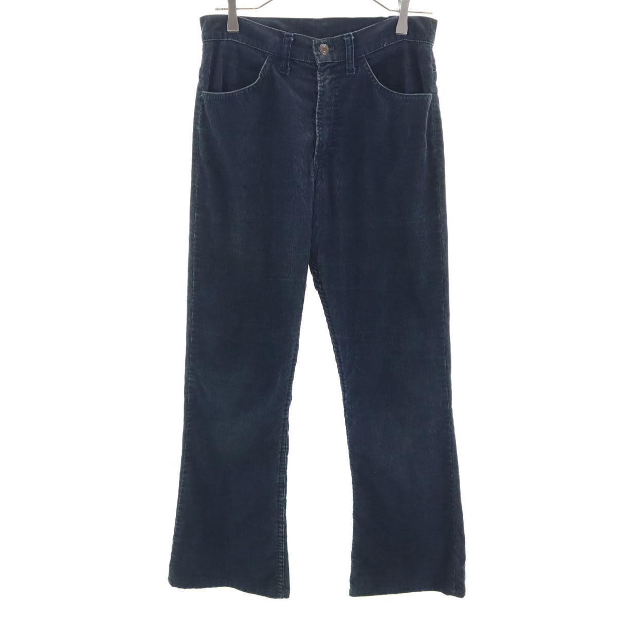 Levi's リーバイス 70s 646 ヴィンテージ 白タブ ボタン裏3 42タロン コーデュロイ フレアパンツ w27 ネイビー ブーツカット メンズ