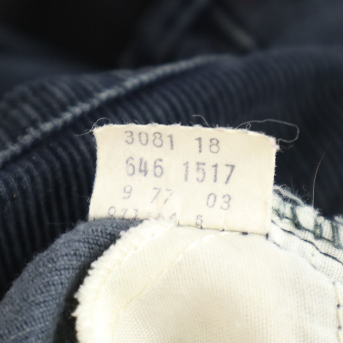 Levi's リーバイス 70s 646 ヴィンテージ 白タブ ボタン裏3 42タロン コーデュロイ フレアパンツ w27 ネイビー ブーツカット メンズ