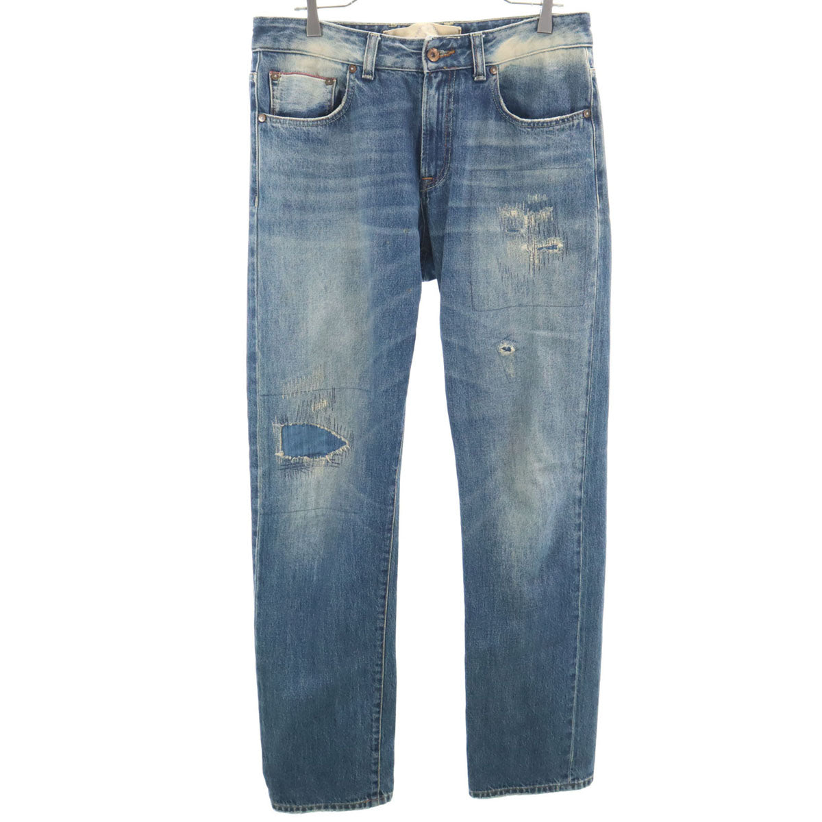 ピーティ ゼロ チンクエ ルーラルテイラー ステッチ ストレートデニムパンツ w32 ジーンズ メンズ