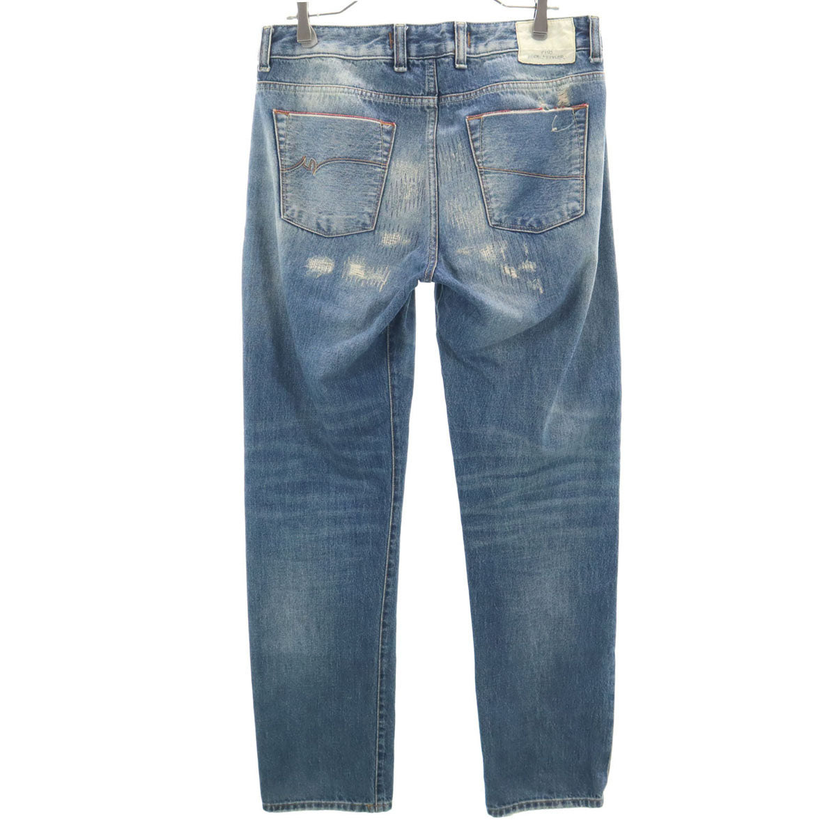 ピーティ ゼロ チンクエ ルーラルテイラー ステッチ ストレートデニムパンツ w32 ジーンズ メンズ