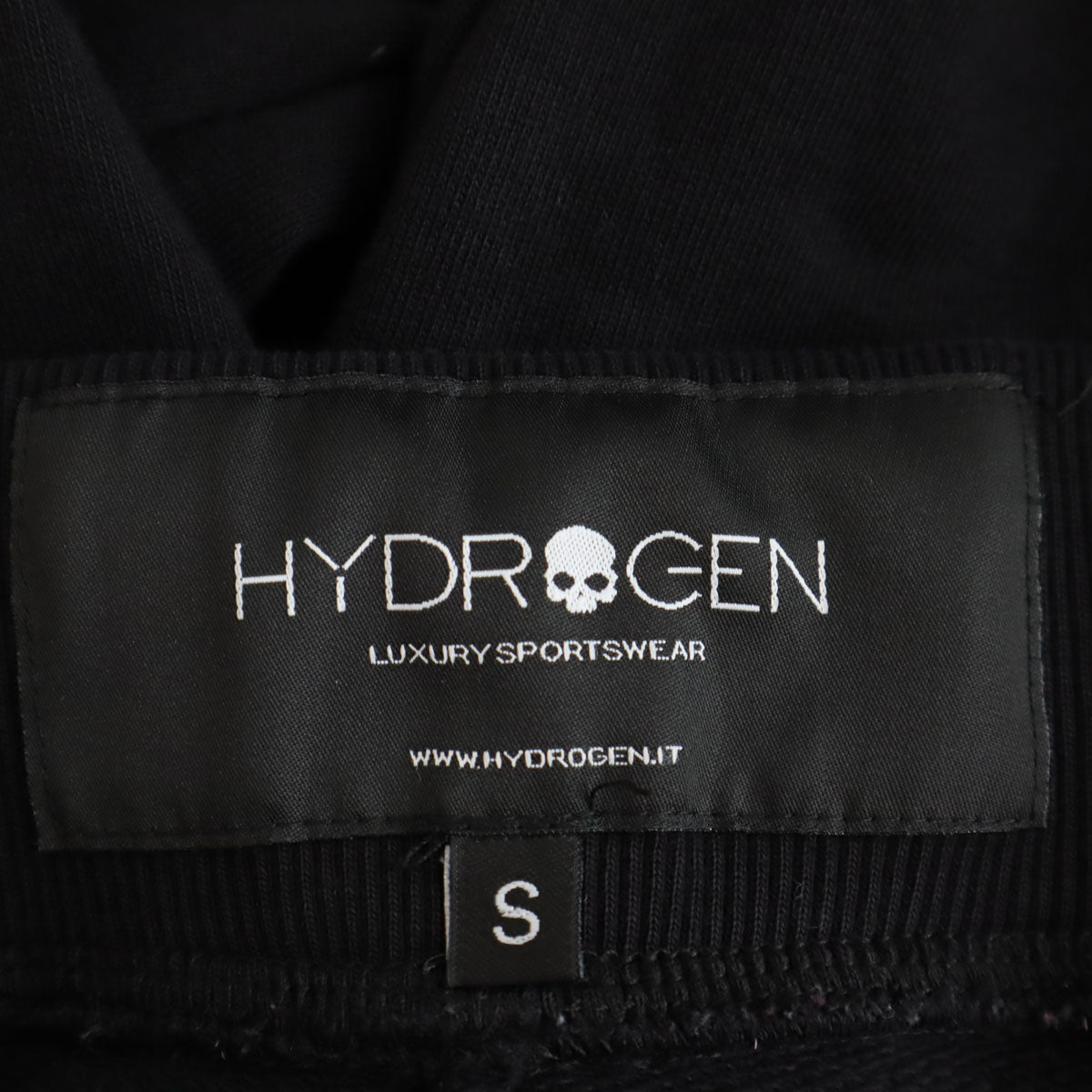 HYDROGEN ハイドロゲン スウェットパンツ S ブラック 裾リブ レディース