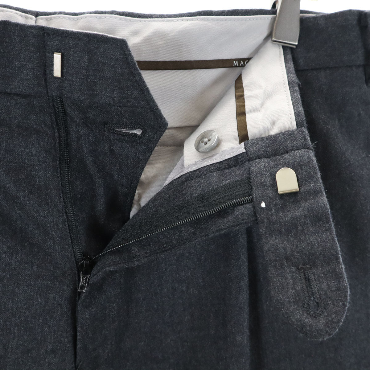 Mackintosh マッキントッシュ 日本製 ウール100% スラックスパンツ 88 グレー メンズ