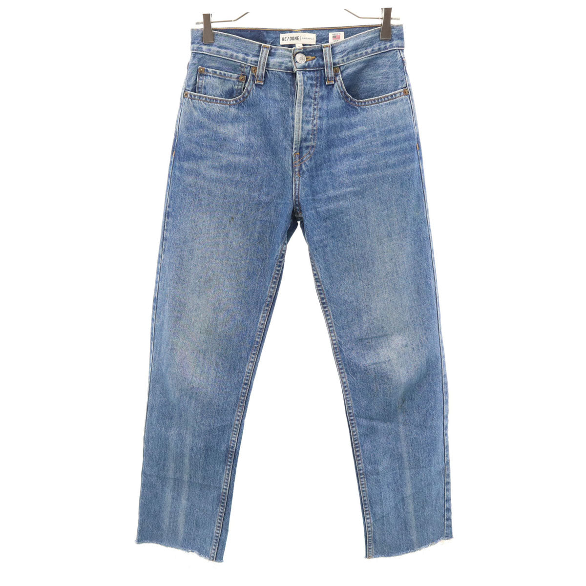 RE/DONE リダン USA製 カットオフ加工 デニムパンツ W25 ウォッシュ  