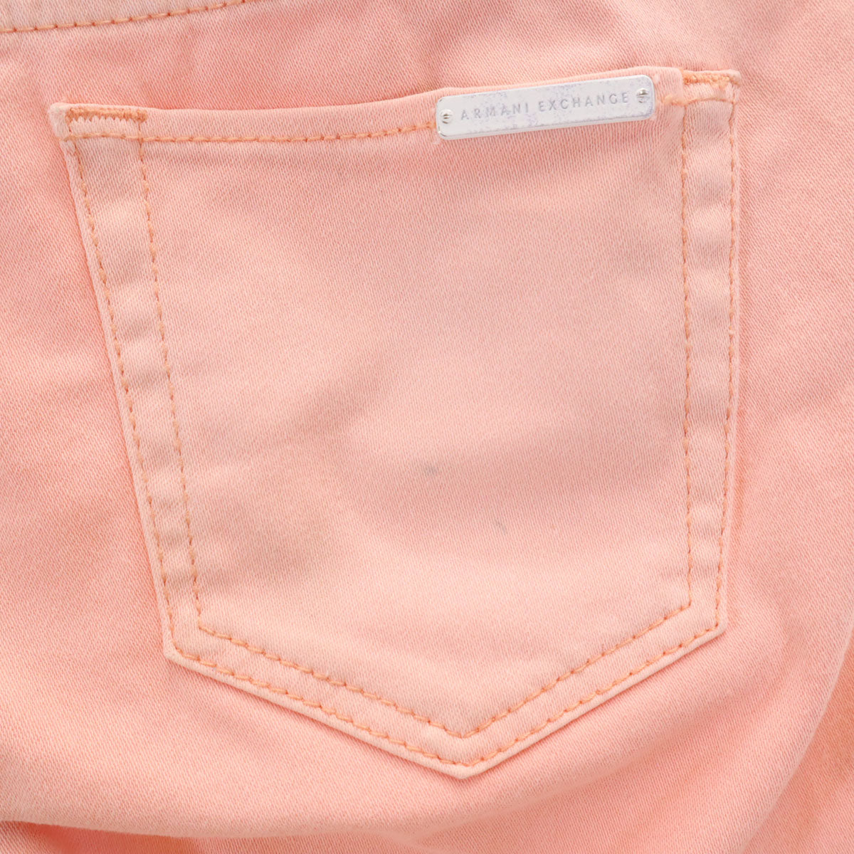 ARMANI EXCHANGE アルマーニエクスチェンジ スキニーパンツ 4 ピンク ストレッチ レディース