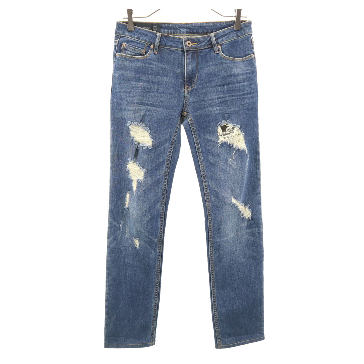 ARMANI EXCHANGE アルマーニエクスチェンジ ストレートデニムパンツ W26 ジーンズ レディース