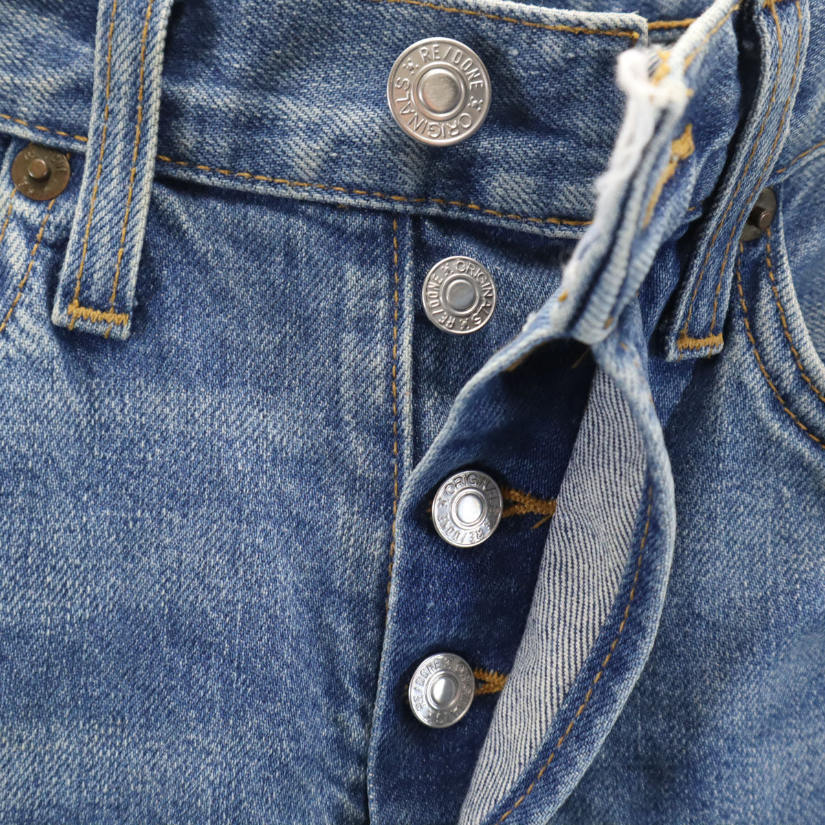 リダン USA製 カットオフ加工 スキニーデニムパンツ W25 ウォッシュブルー ジーンズ レディース