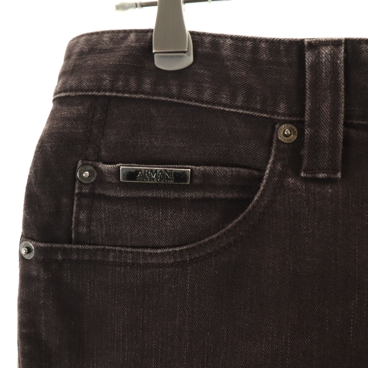 ARMANI COLLEZIONI アルマーニコレッツォーニ P50 ナロー カラー デニムパンツ W31 パープル メンズ