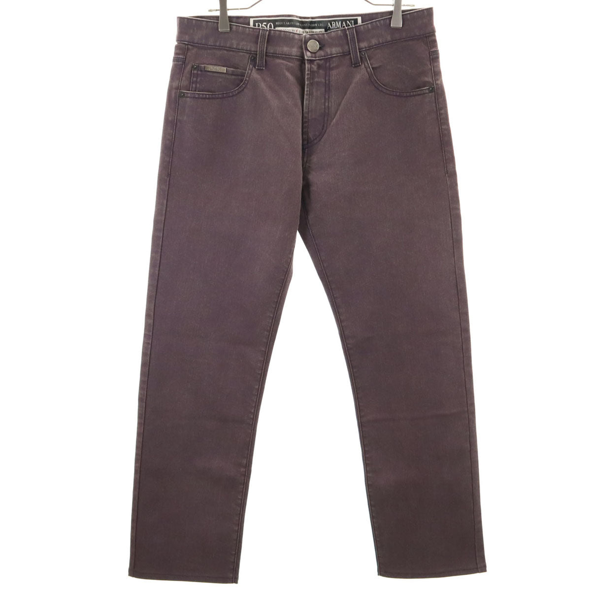 ARMANI COLLEZIONI アルマーニコレッツォーニ P50 ナロー カラー デニムパンツ W31 パープル メンズ