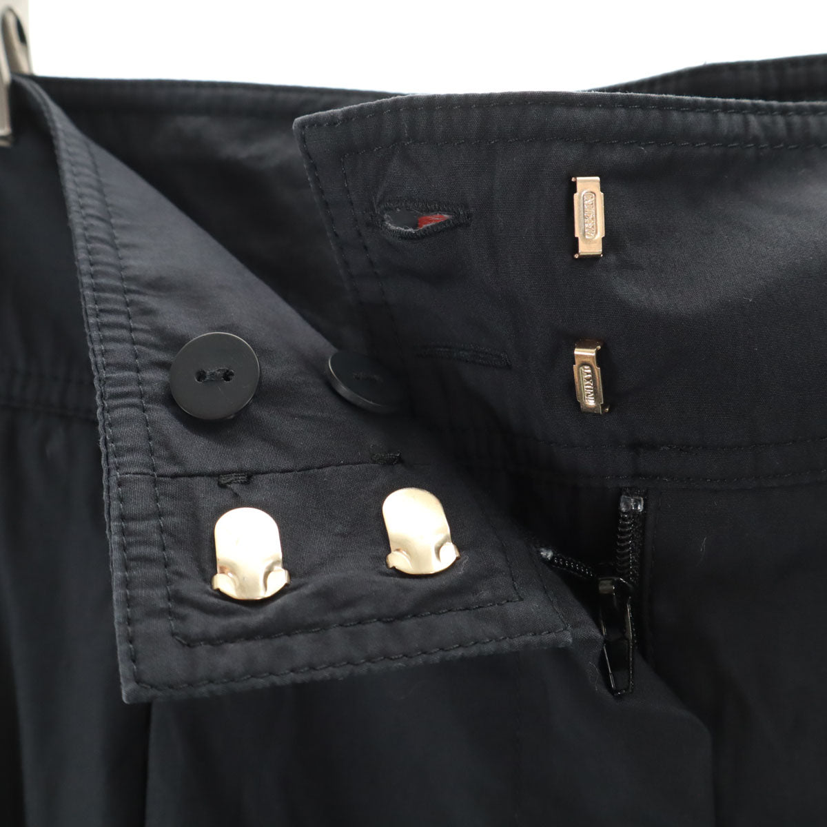Max Mara Studio マックスマーラ ステュディオ イージーパンツ 42 チャコールブラック レディース