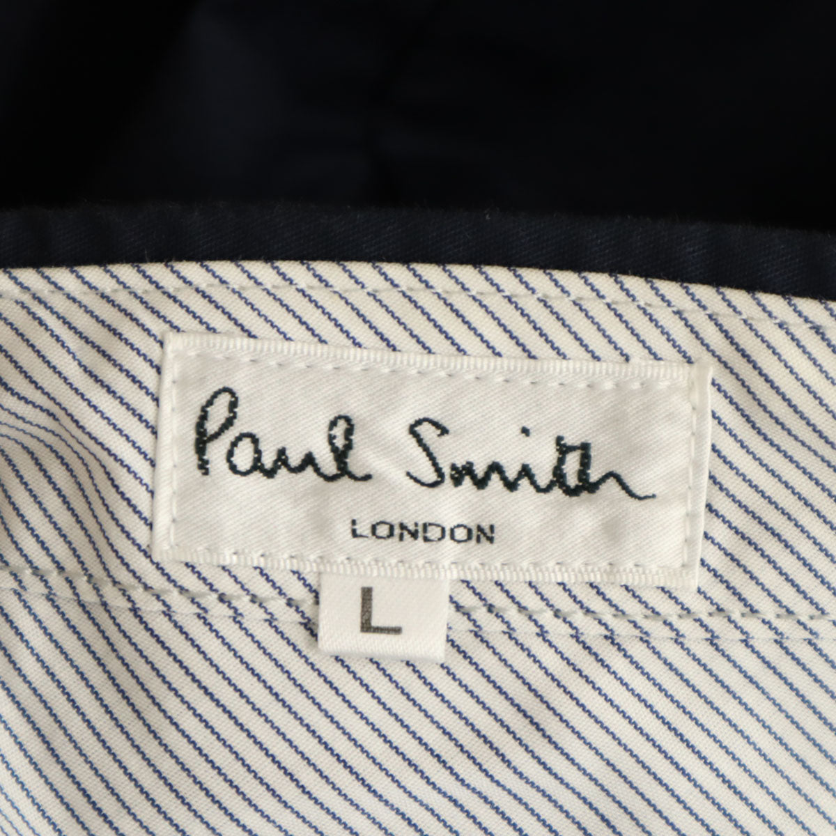 Paul Smith LONDON ポールスミス ロンドン 日本製 スラックスパンツ L ネイビー メンズ