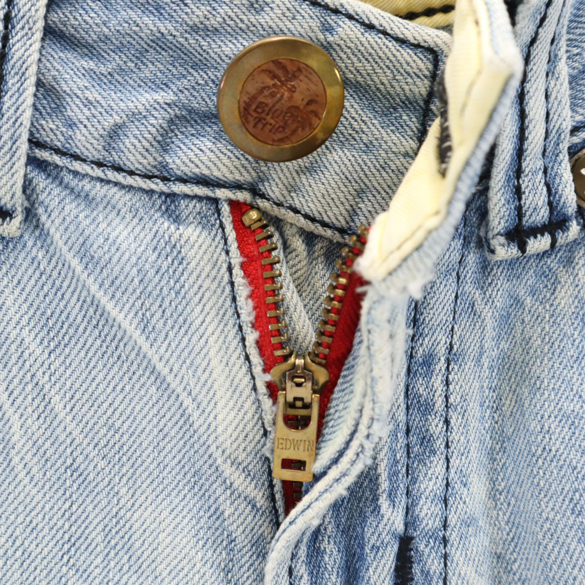 R by 45rpm フォーティファイブアールピーエム 日本製 ストレートデニムパンツ W30 ウォッシュブルー ジーンズ レディース