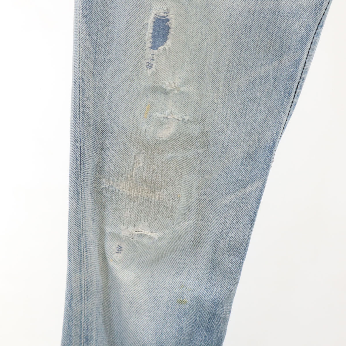 R by 45rpm フォーティファイブアールピーエム 日本製 ストレートデニムパンツ W30 ウォッシュブルー ジーンズ レディース