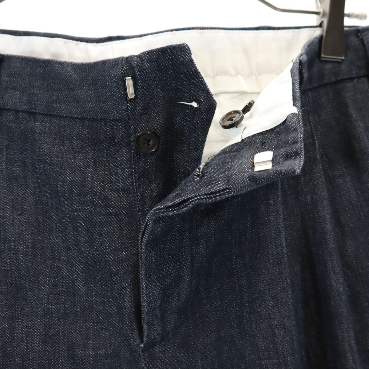 アースカルチャー ストレートデニムパンツ W29 グレー ボタンフライ ジーンズ メンズ