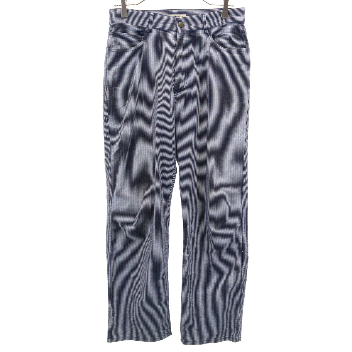 GAIJIN MADE ガイジンメイド 日本製 ストライプ柄 パンツ S ネイビー系 メンズ