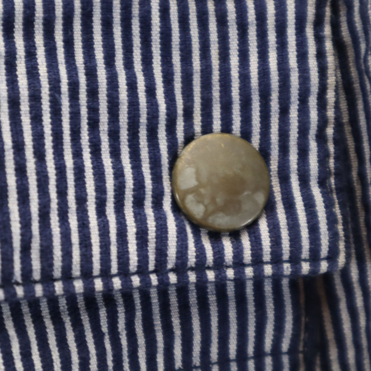 GAIJIN MADE ガイジンメイド 日本製 ストライプ柄 パンツ S ネイビー系 メンズ