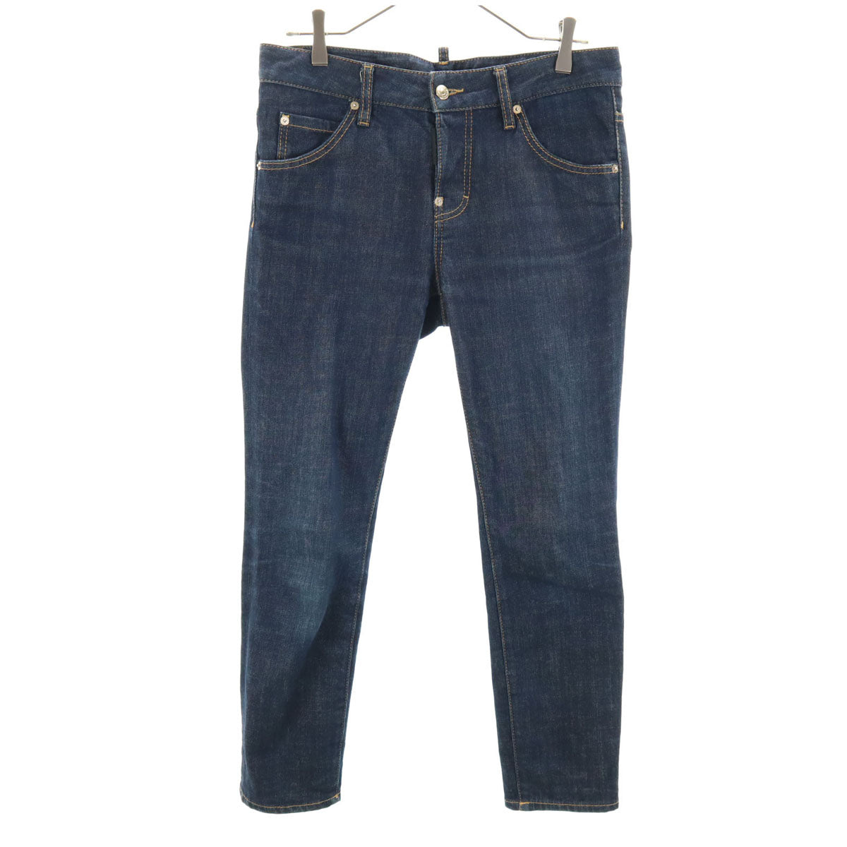 DSQUARED2 ディースクエアード イタリア製 アンクル丈 スキニーデニムパンツ 40 インディゴ ジーンズ レディース
