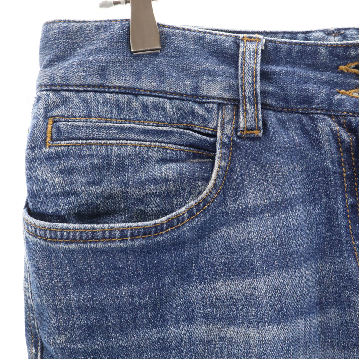 エムエムシックス メゾンマルジェラ カットオフ スリムデニムパンツ 38 ブラック系 ジーンズ レディース