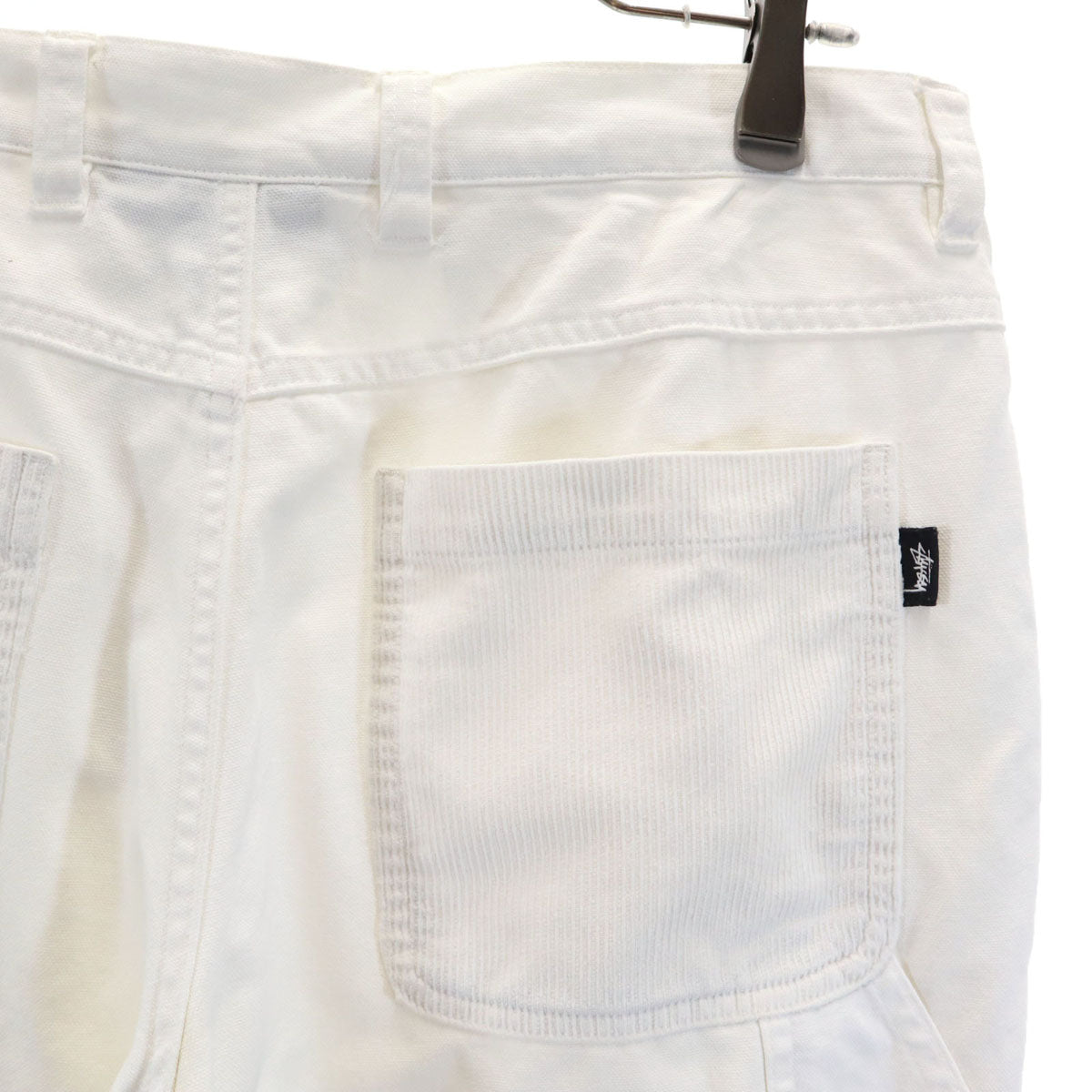 STUSSY ステューシー ダブルニー ペインターパンツ 5 ホワイト メンズ