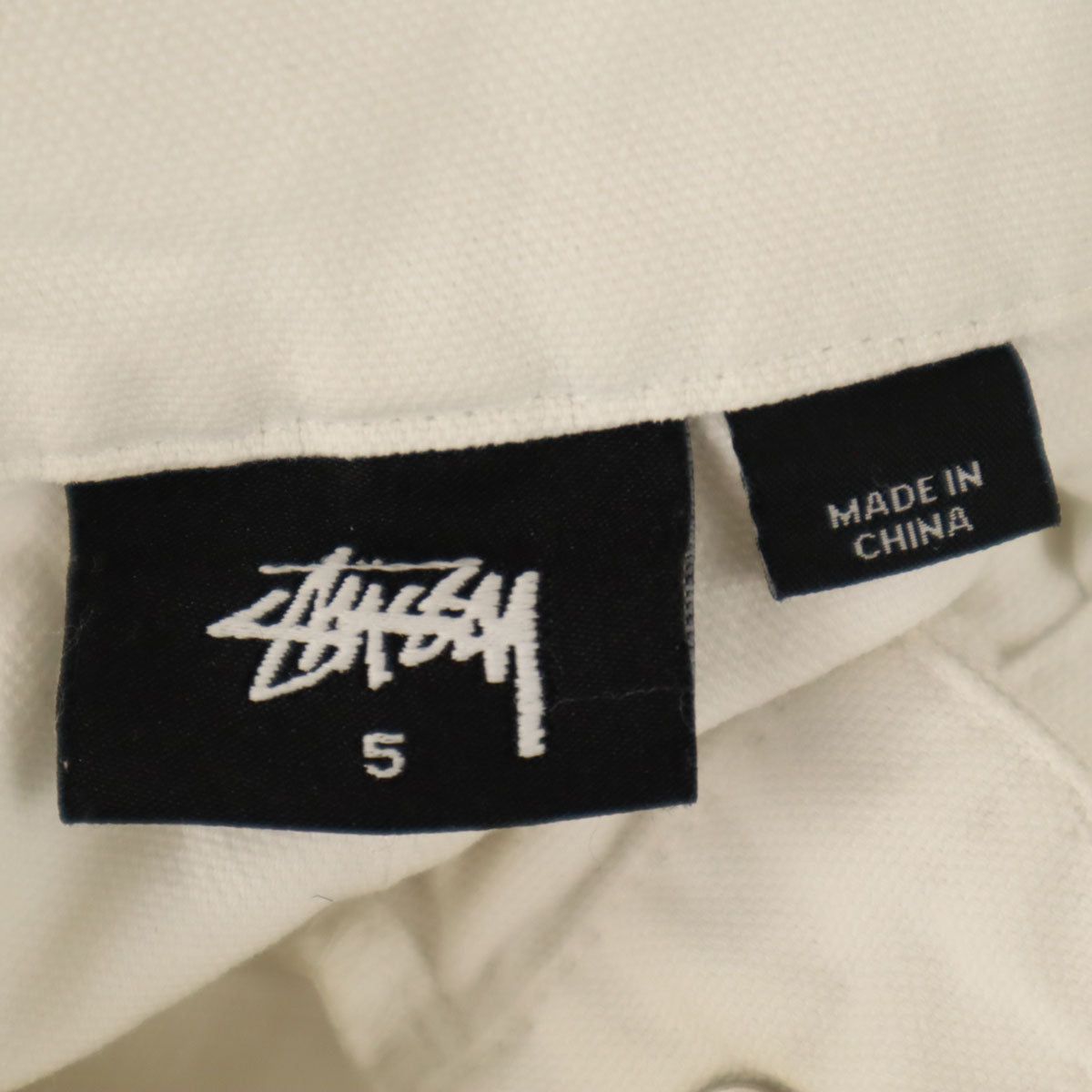 STUSSY ステューシー ダブルニー ペインターパンツ 5 ホワイト メンズ