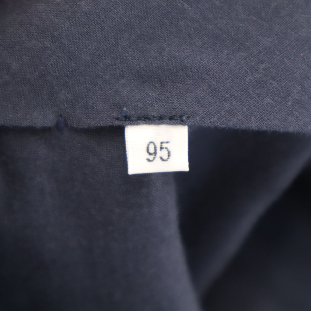 BEAMS F ビームスエフ 日本製 チェック柄 スリム スラックスパンツ 95 ネイビー メンズ