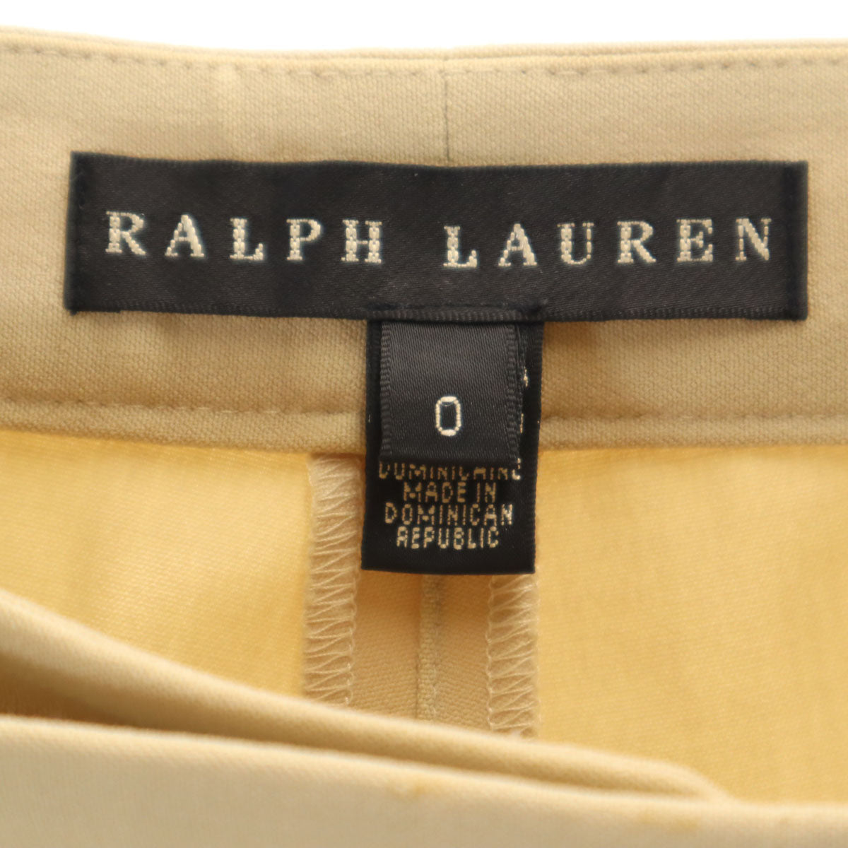 RALPH LAUREN ラルフローレン スリム スラックスパンツ 0 ベージュ レディース