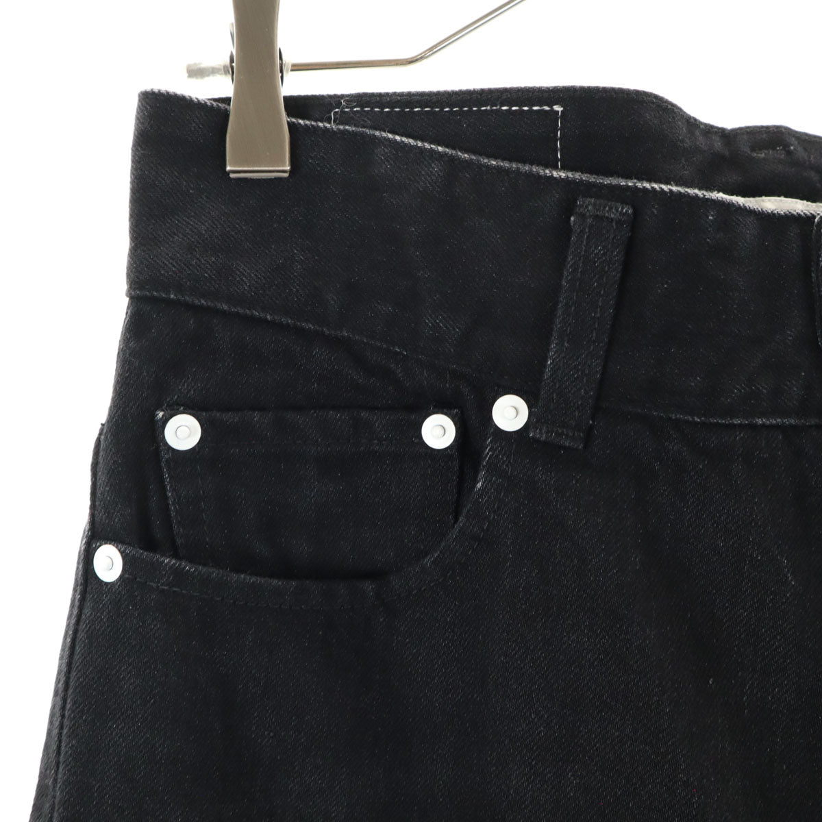 トゥエモントレゾア 日本製 テーパードデニムパンツ W24 ブルー ジーンズ シンチバック レディース