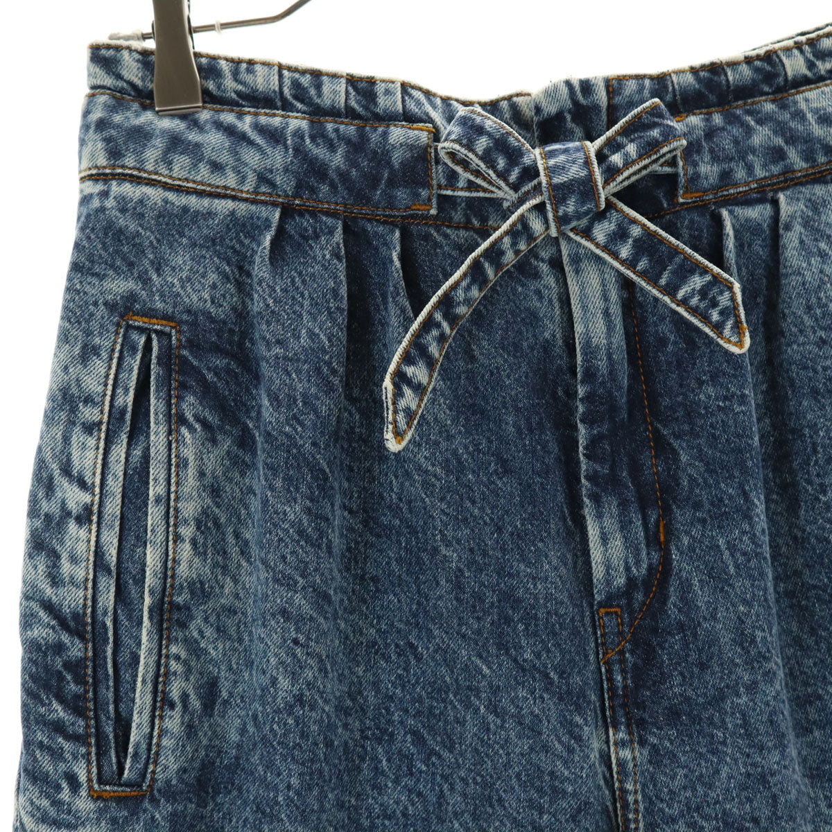 ISABEL MARANT イザベルマラン ケミカル テーパードデニムパンツ 38 インディゴブルー ジーンズ ハイライズ レディース