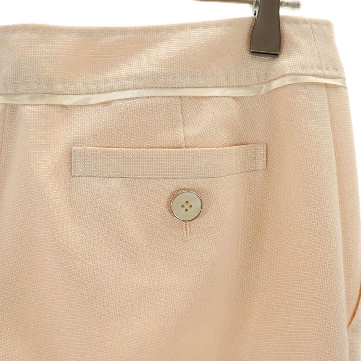 Emporio Armani エンポリオアルマーニ 90s イタリア製 オールド ハイウエスト テーパードパンツ 40 ネイビー タック レディース