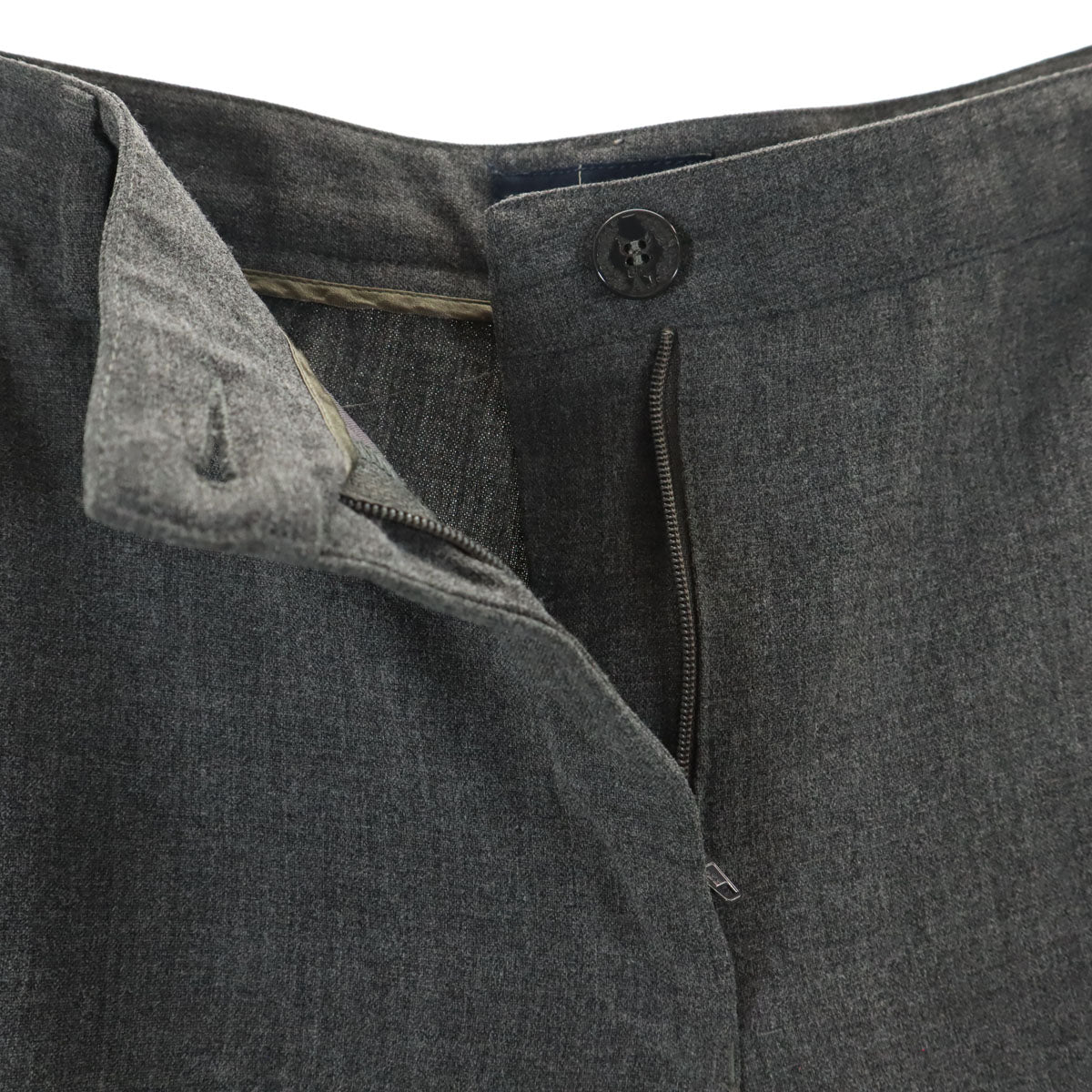 ARMANI JEANS アルマーニジーンズ イタリア製 スラックスパンツ 38 チャコールグレー レディース
