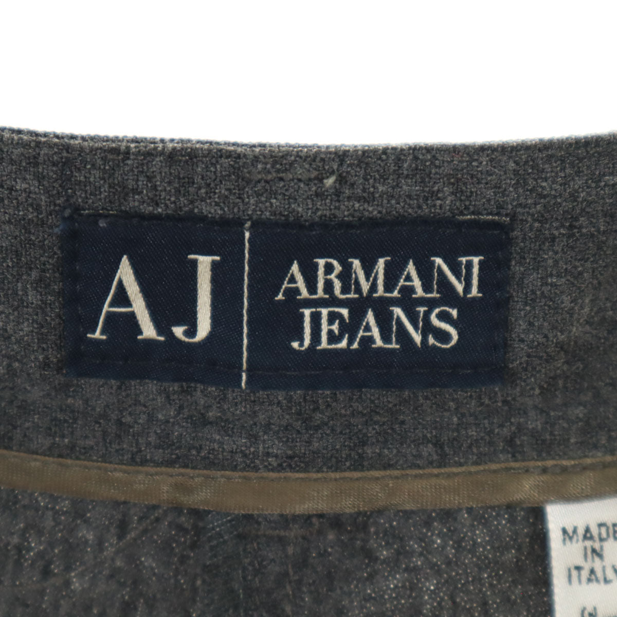 ARMANI JEANS アルマーニジーンズ イタリア製 スラックスパンツ 38 チャコールグレー レディース