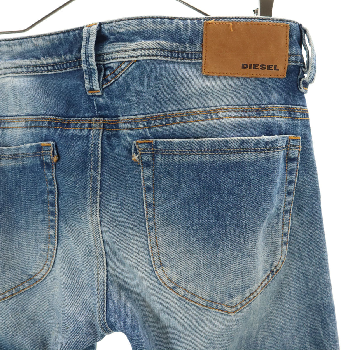 BLUE BLUE ブルーブルー 日本製 ブーツカット デニムペインターパンツ W30 ウォッシュブルー レディース