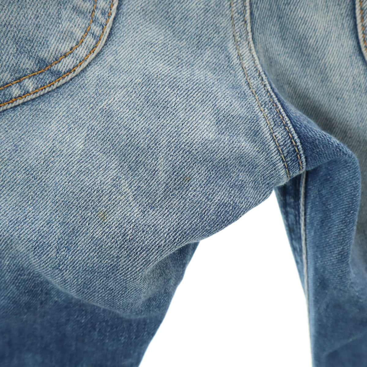 BLUE BLUE ブルーブルー 日本製 ブーツカット デニムペインターパンツ W30 ウォッシュブルー レディース