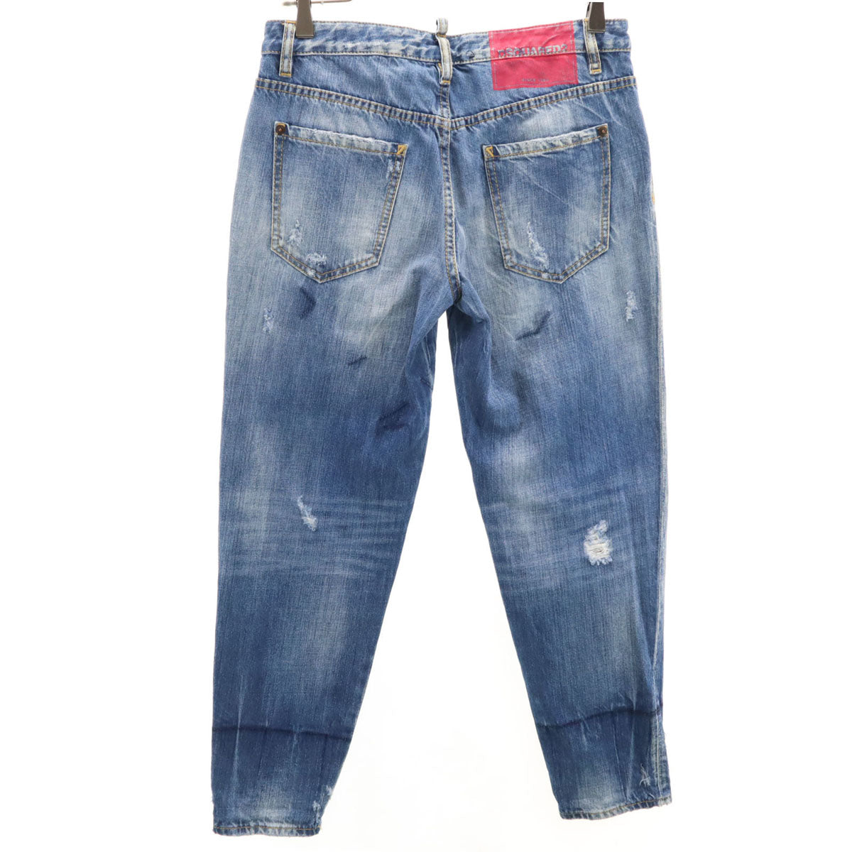 DSQUARED2 ディースクエアード イタリア製 ダメージ加工 ロングパンツ 36 ジーンズ メンズ